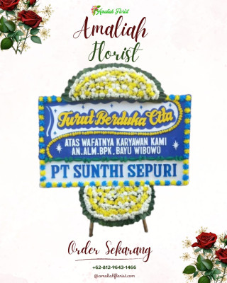 Papan Bunga Duka di Taba Lestari